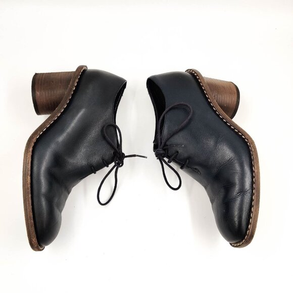 Celine Phoebe Philo Lace Up Oxford Loafer Boots in Navy 37 7 - Picture 4 of 8